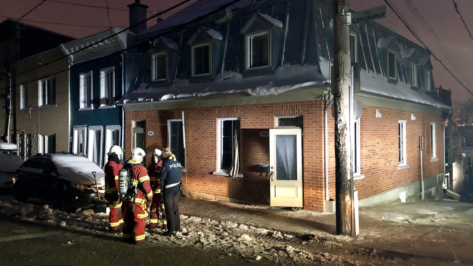 L'incendie a éclaté dans cette résidence.