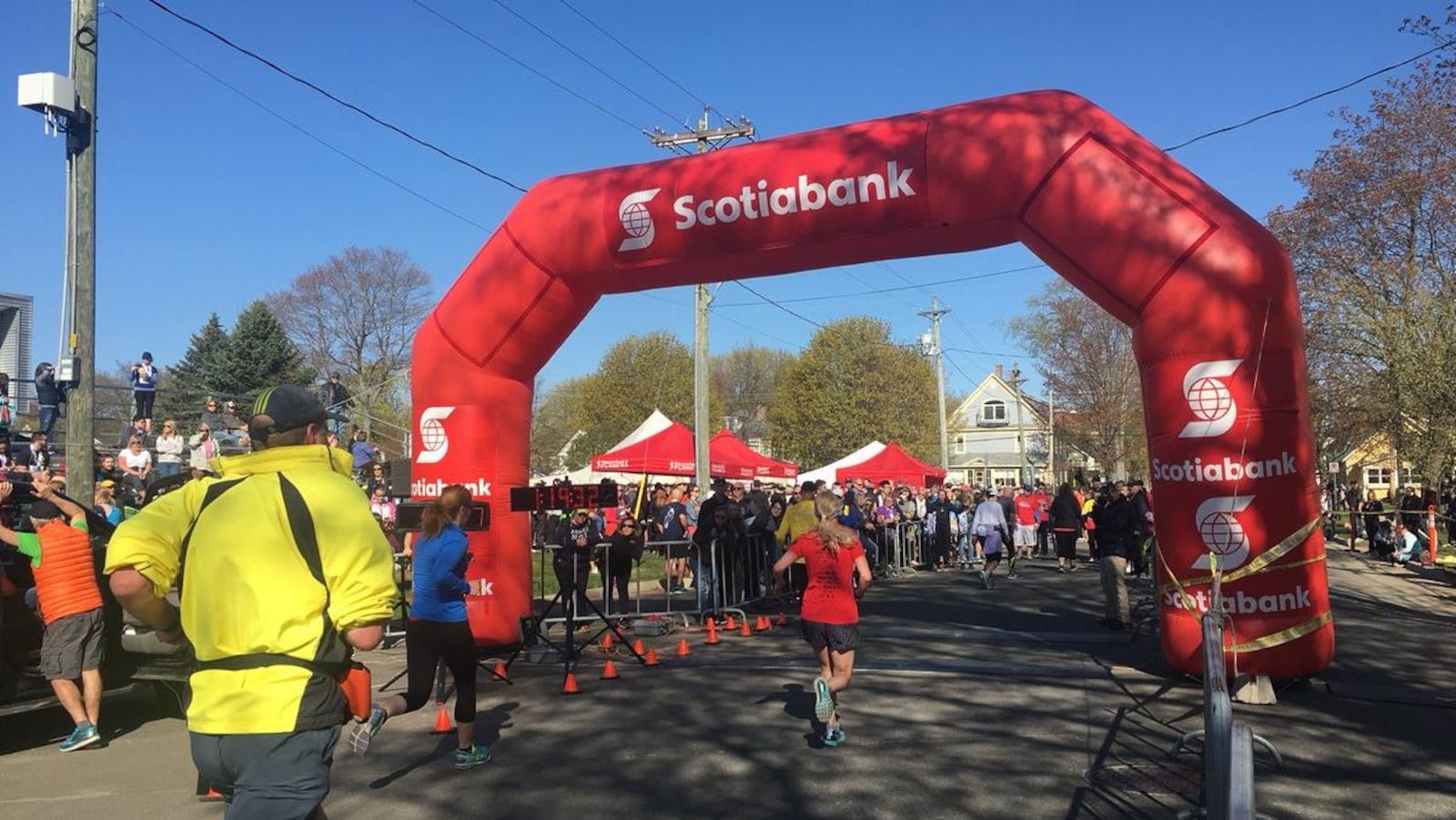 Des coureurs du marathon de Fredericton
