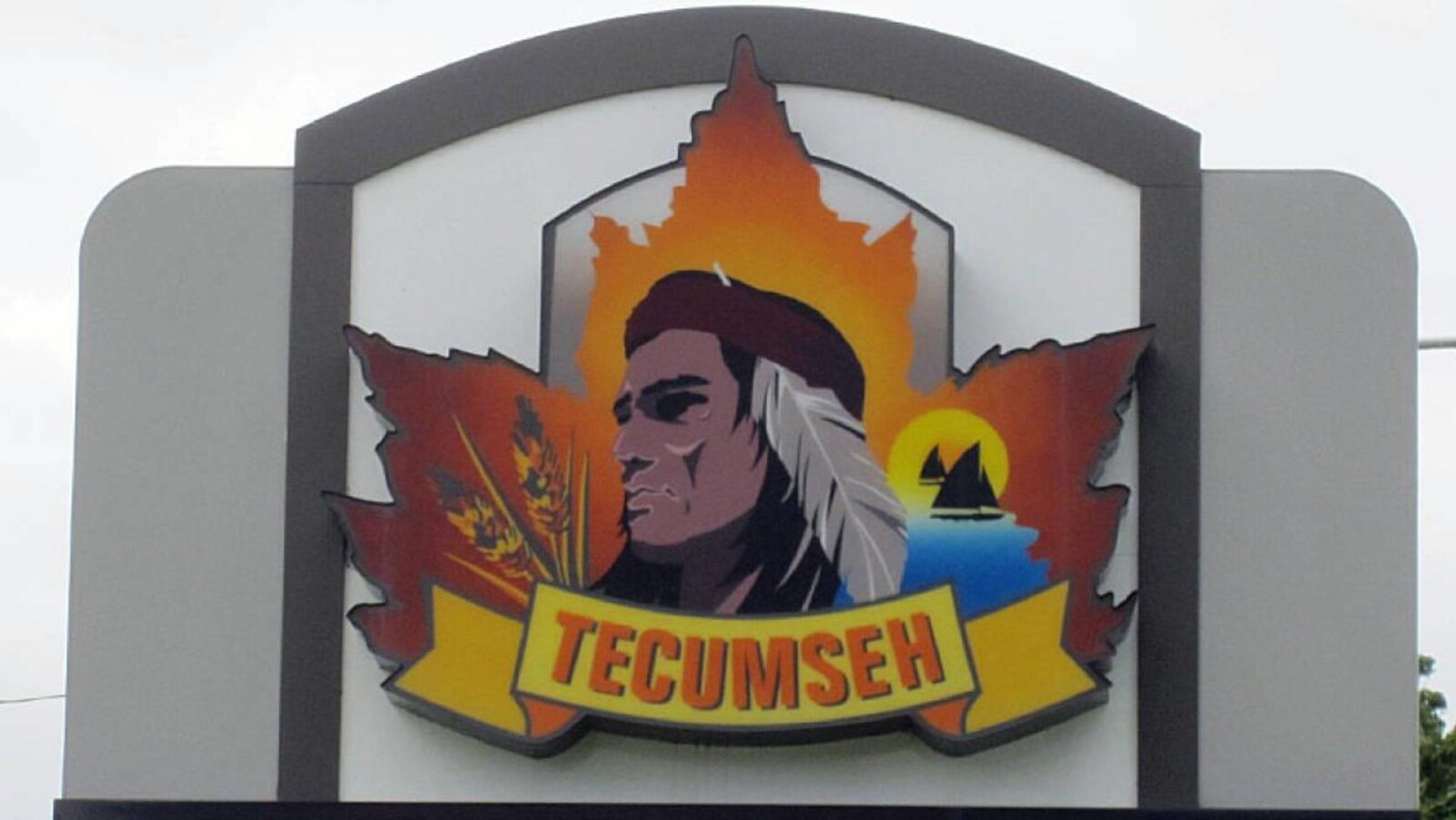 Un image représentant un chef indien avec l'inscription Tecumseh en dessous.