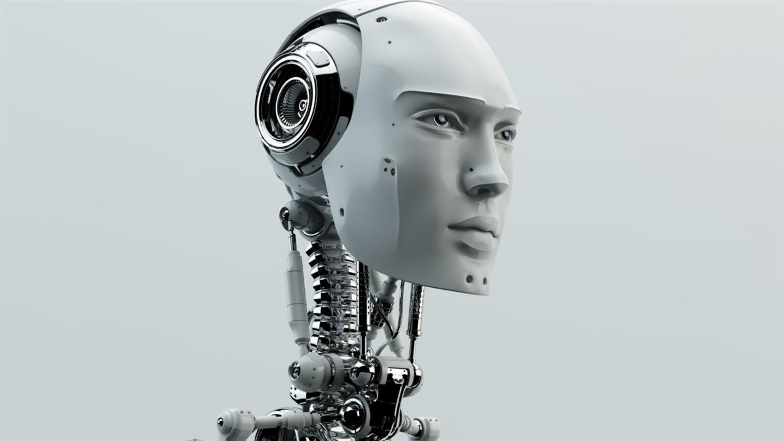 Visage d'un robot.