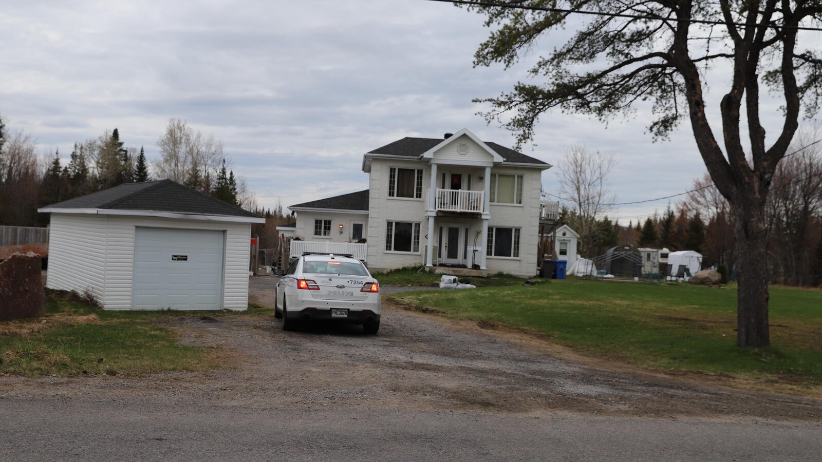 Le domicile du suspect sur la rue Gaudar, dans le secteur Val-Bélair