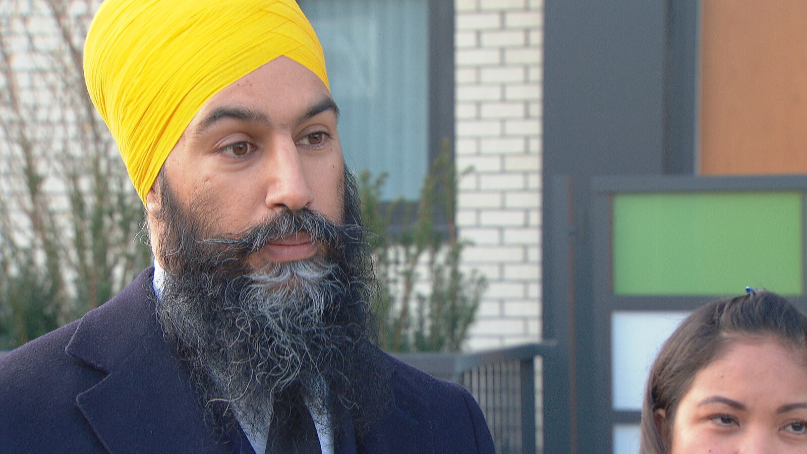 Jagmeet Singh en gros plan.