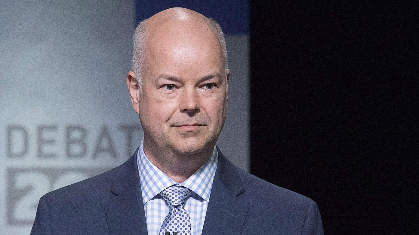 Jamie Baillie durant un débat télévisé.