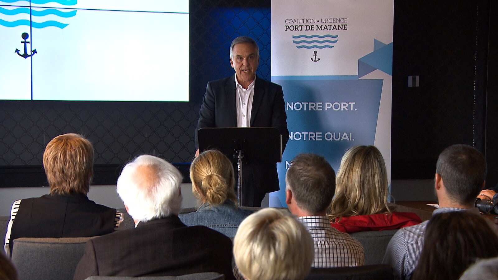 Jean Langelier, co-porte-parole de la Coalition urgence Port de Matane et directeur du Fonds d’innovation et de développement économique local de la Matanie (FIDEL)