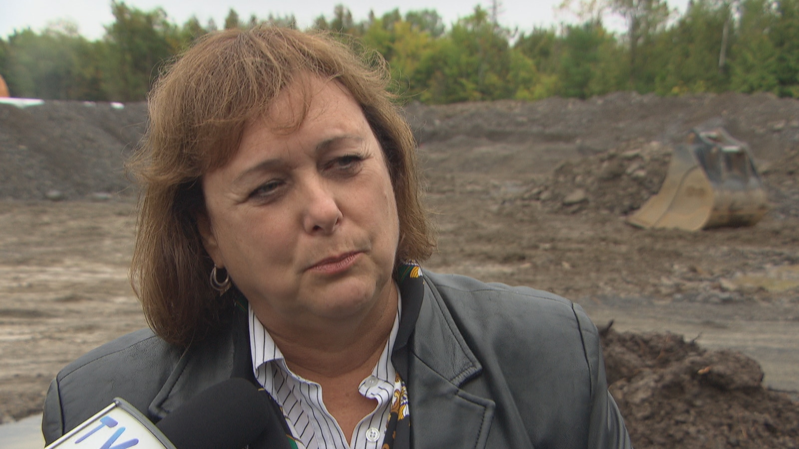Johanne Légaré, présidente de la Commission scolaire des Portages-de-l'Outaouais, en entrevue à Radio-Canada.