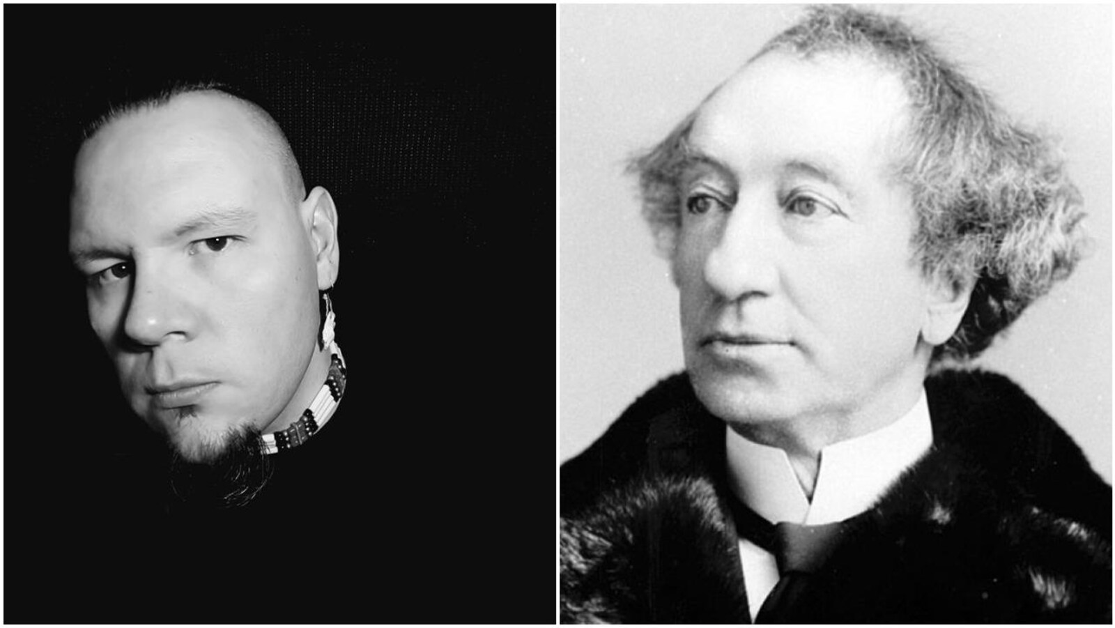 Photos des deux hommes l'une à côté de l'autre.
