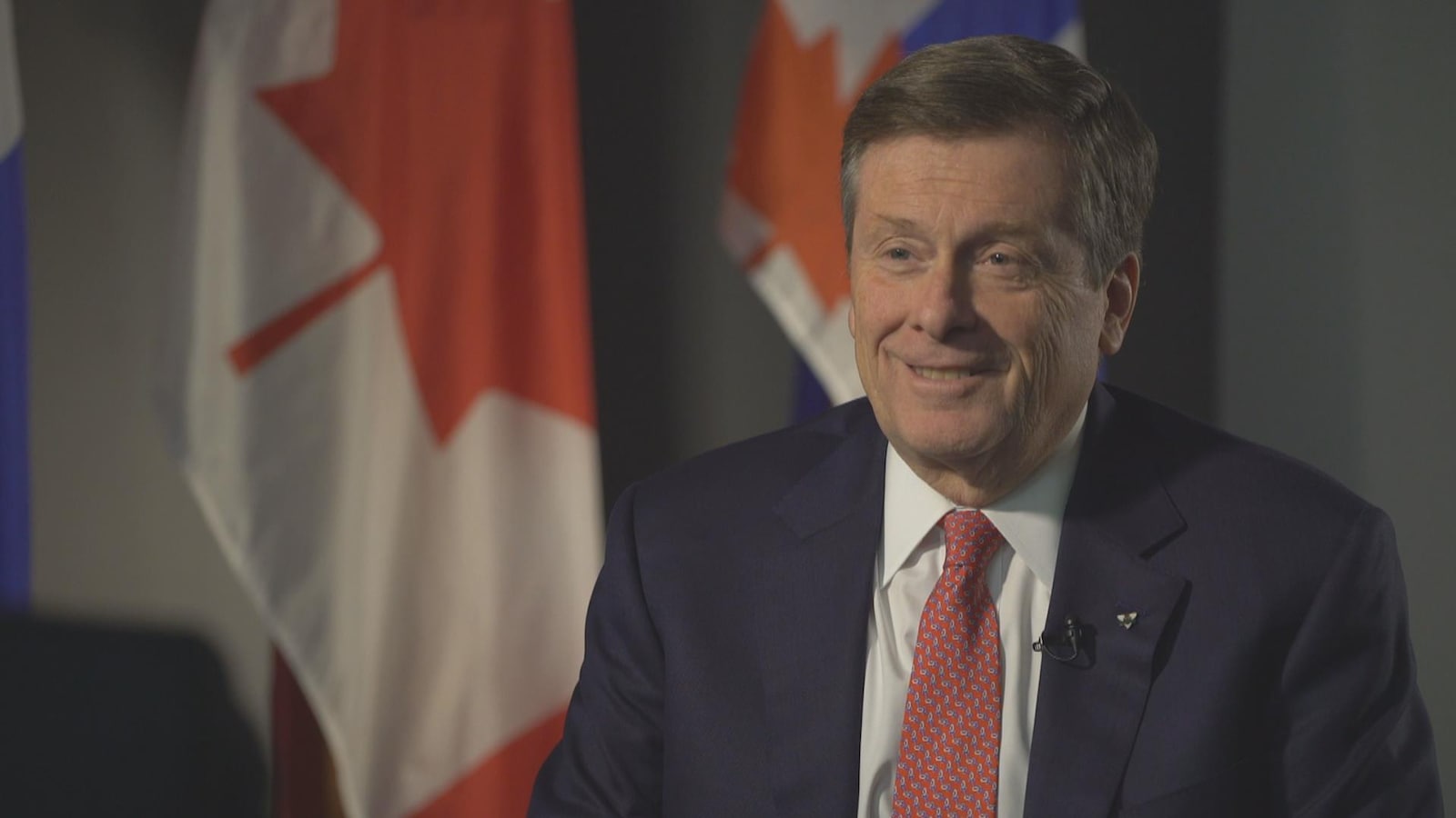 Le maire de Toronto John Tory, lors d'un entretien avec Radio-Canada