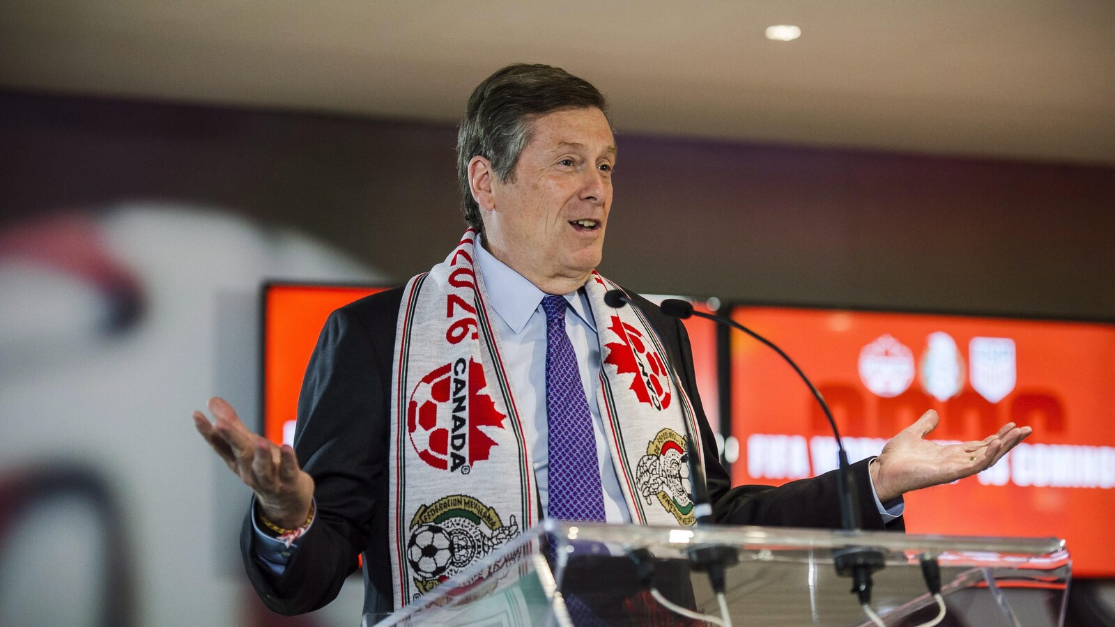 Le maire de Toronto, John Tory, a réagi avec enthousiasme à l'annonce.