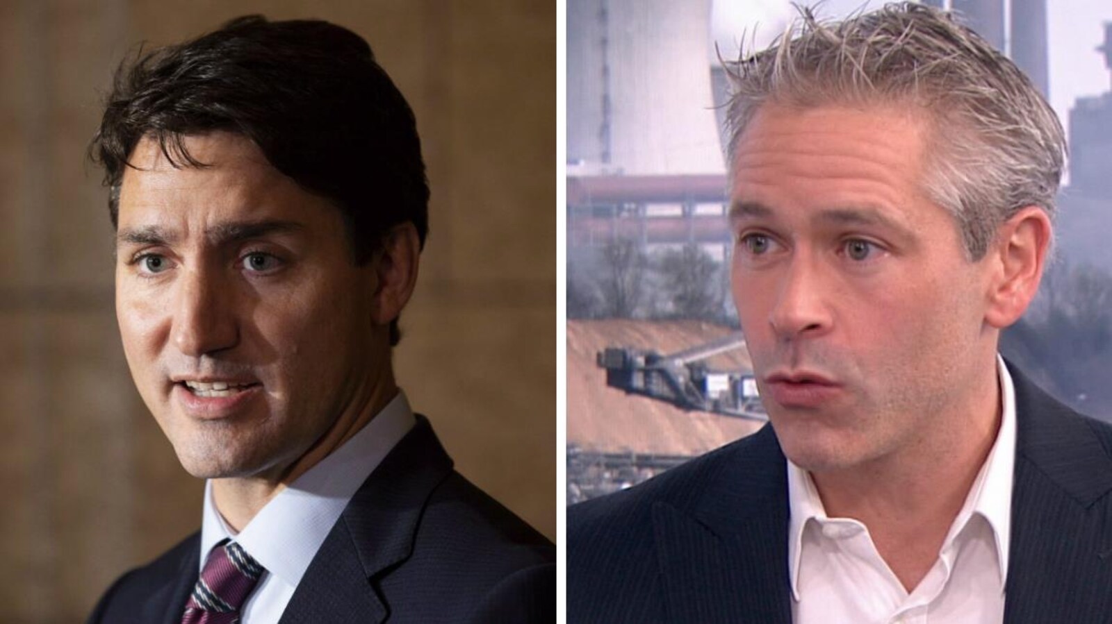 Photos du buste des deux hommes
