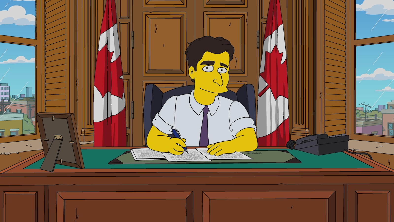 Télévision Justin Trudeau chez Les Simpson Télévision Justin Trudeau chez Les Simpson