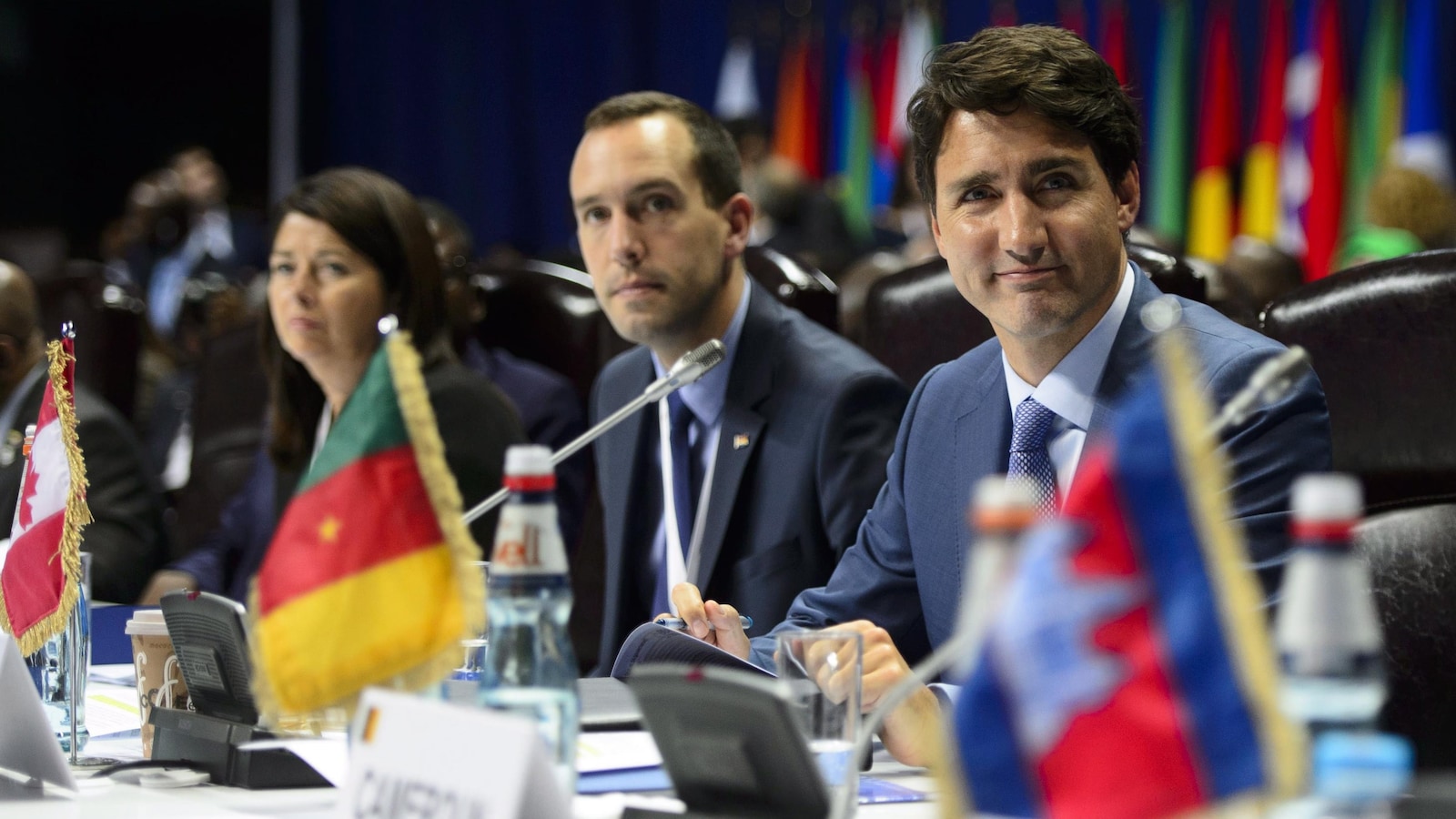 Le premier ministre Justin Trudeau participe à la séance de clôture du Sommet de la Francophonie à Erevan, en Arménie, le vendredi 12 octobre 2018.