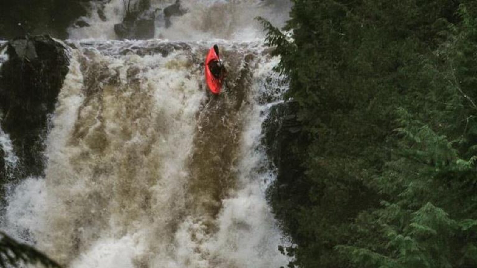 Philippe Naud en pleine chute
