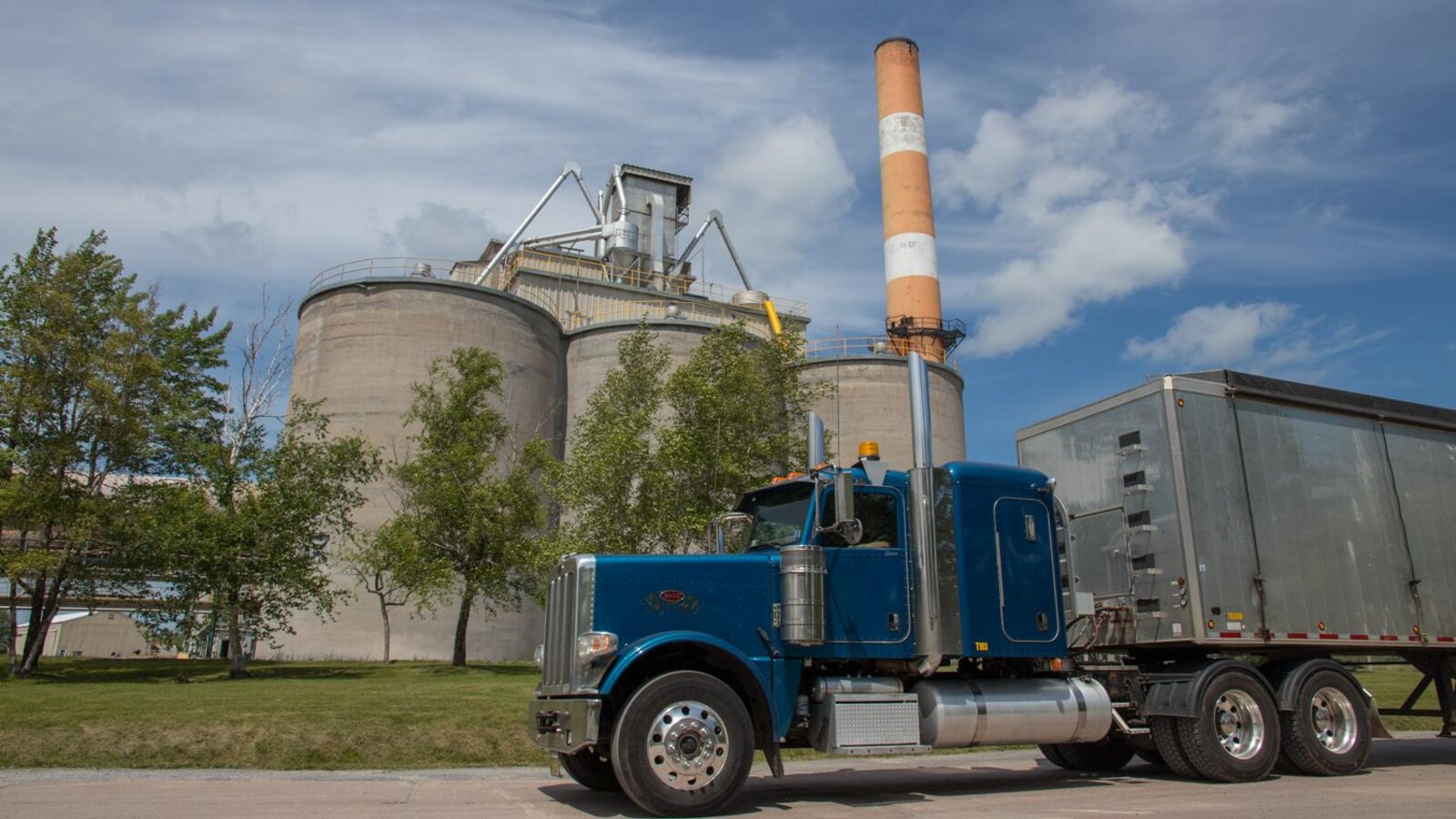 La cimenterie Lafarge, à Brookfield en Nouvelle-Écosse.