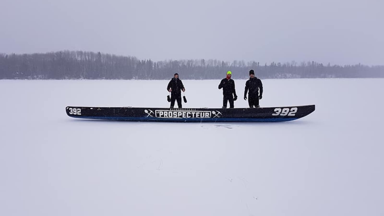 L'Équipe de canot à Glace Le Prospecteur - Eldorado Gold lance sa saison 2018