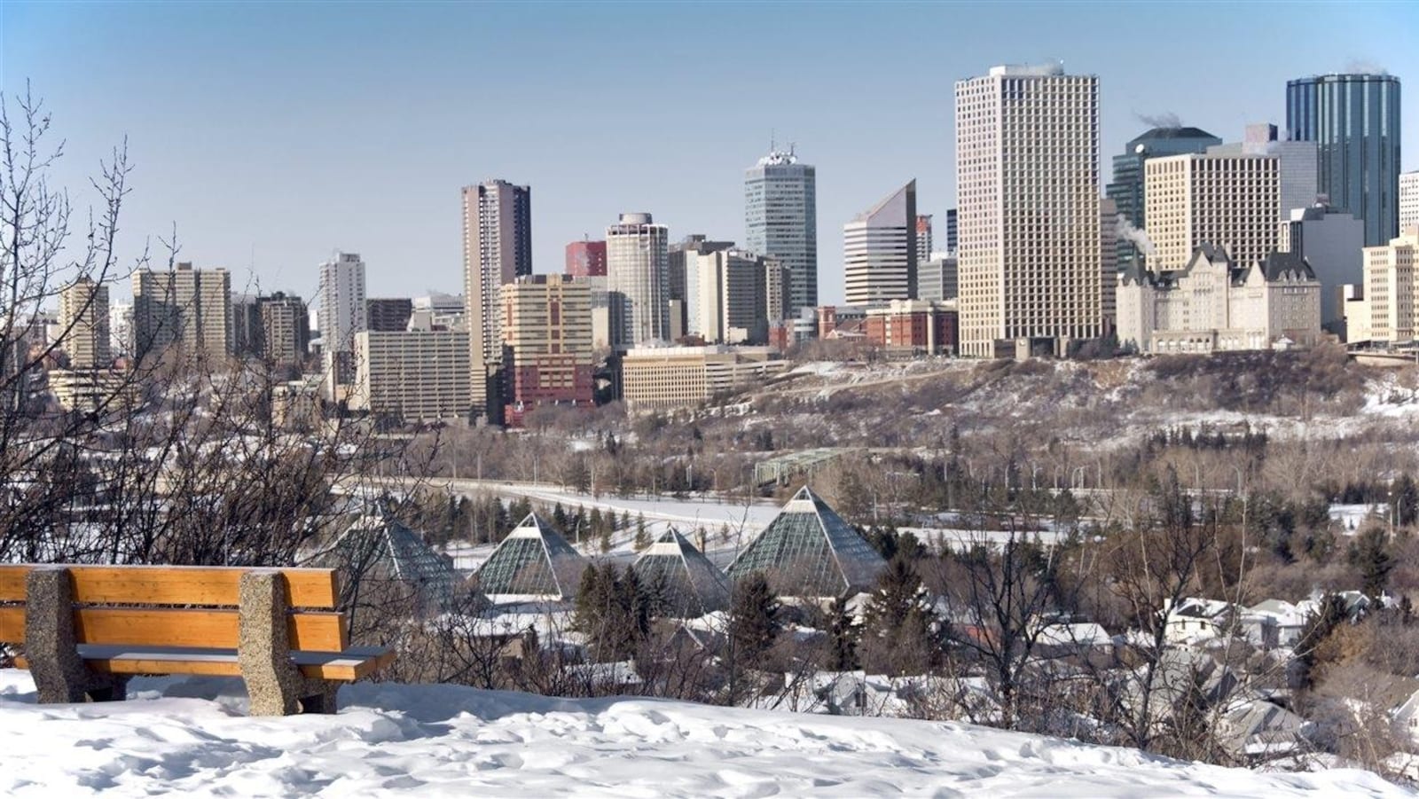 La ville d'Edmonton en Alberta