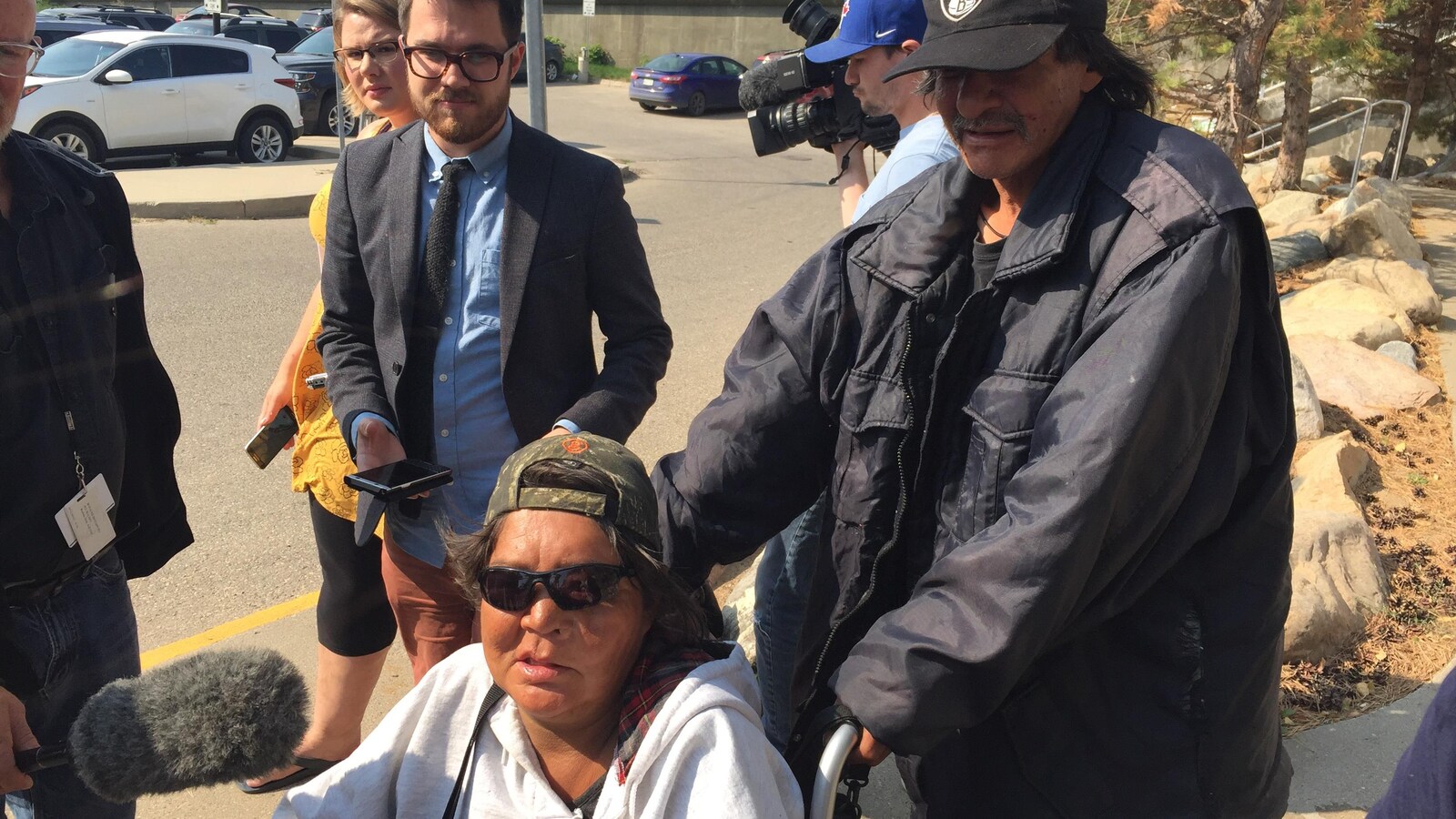 La victime Marlene Bird et son partenaire Patrick Lavallée.