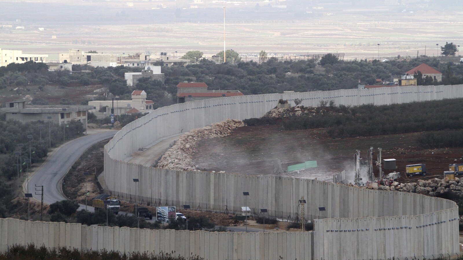 Le mur de séparation entre Israël et le Liban.