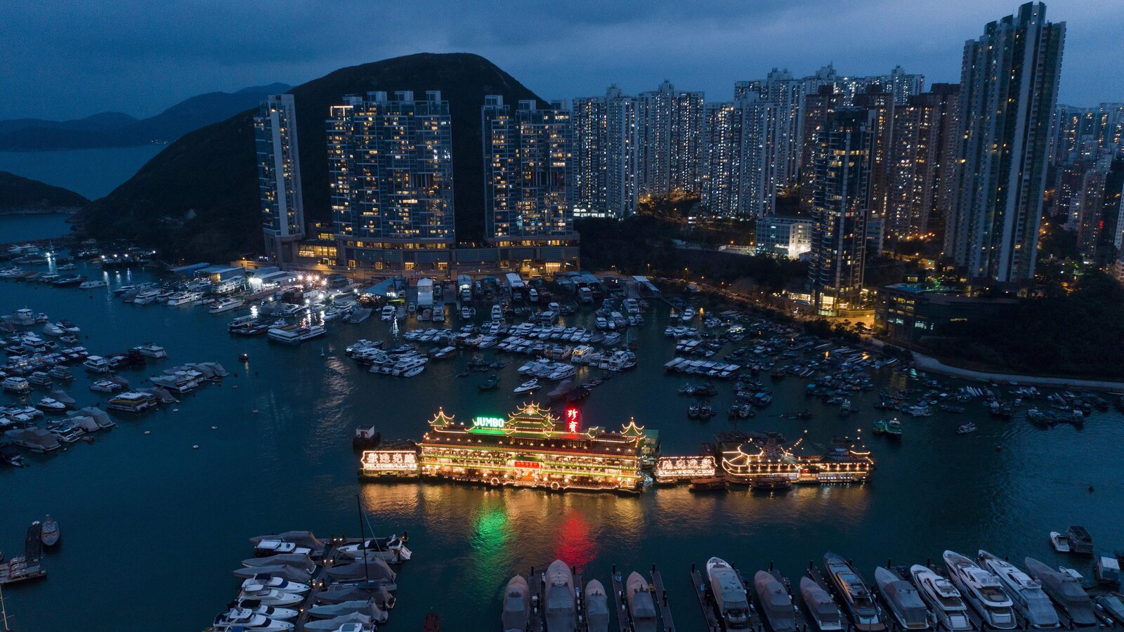 Une vue aérienne de Hong Kong prise le 20 novembre 2018.