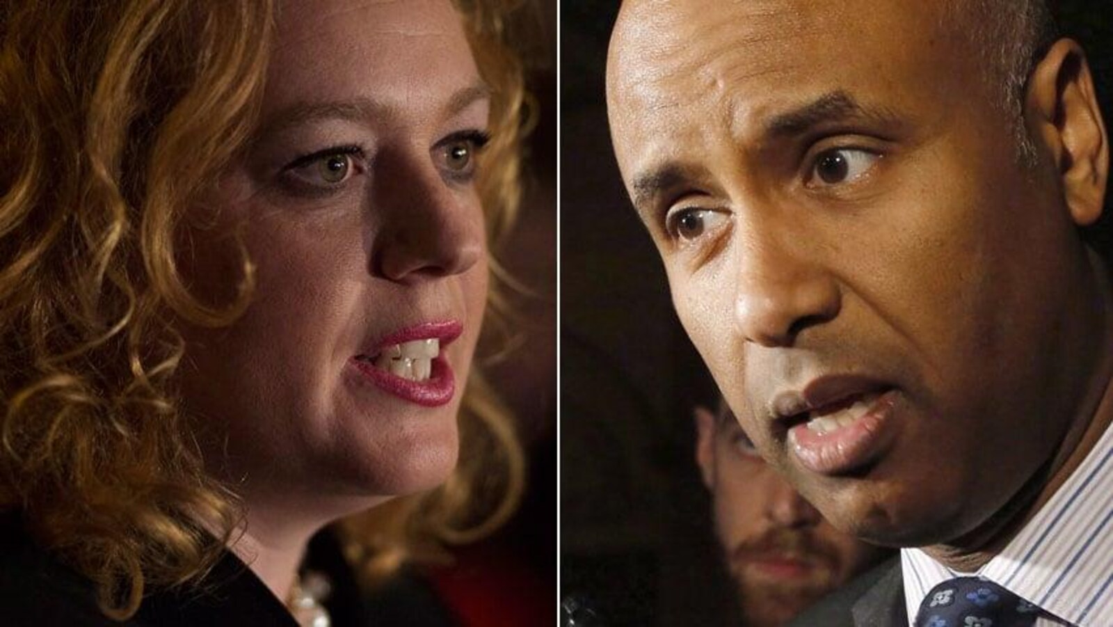 Lisa MacLeod, ministre des Services à l'enfance et des Services sociaux et communautaires de l'Ontario et Ahmed Hussen, ministre de l'Immigration du Canada