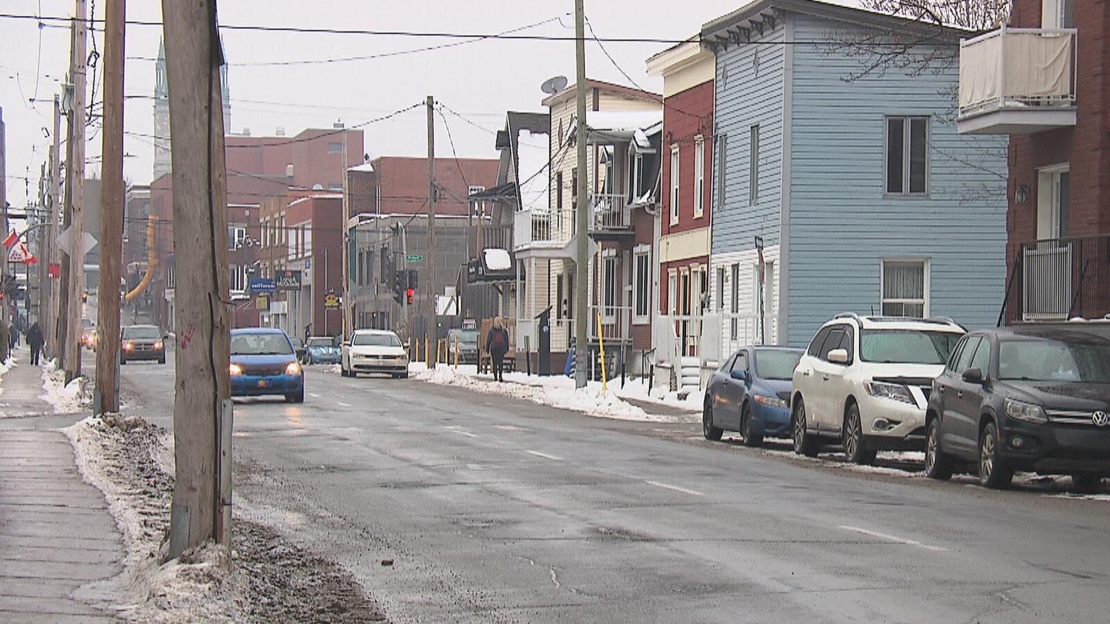 Rue de Trois-Rivières avec des logements