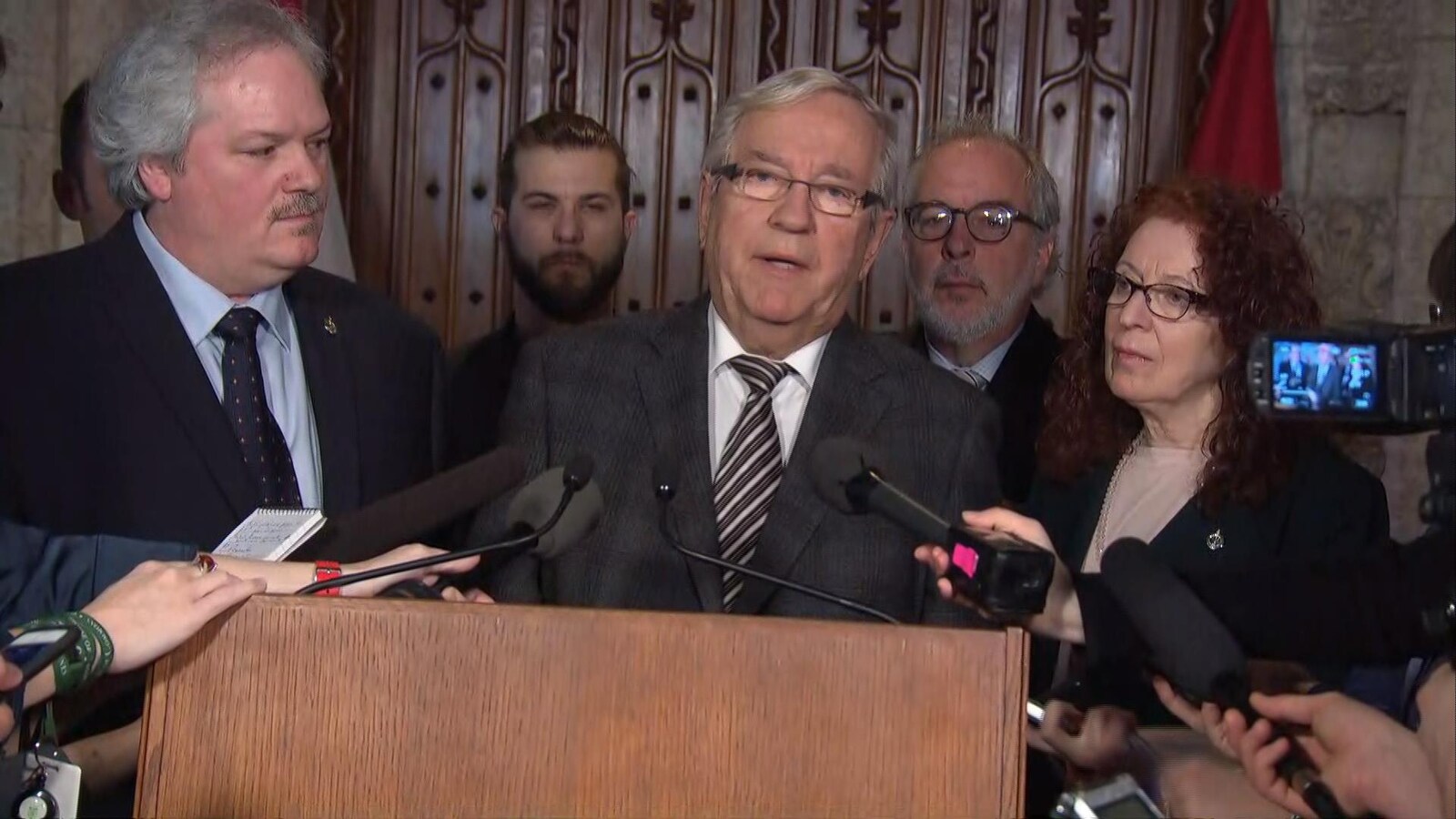 Les députés démissionnaires du Bloc en conférence de presse