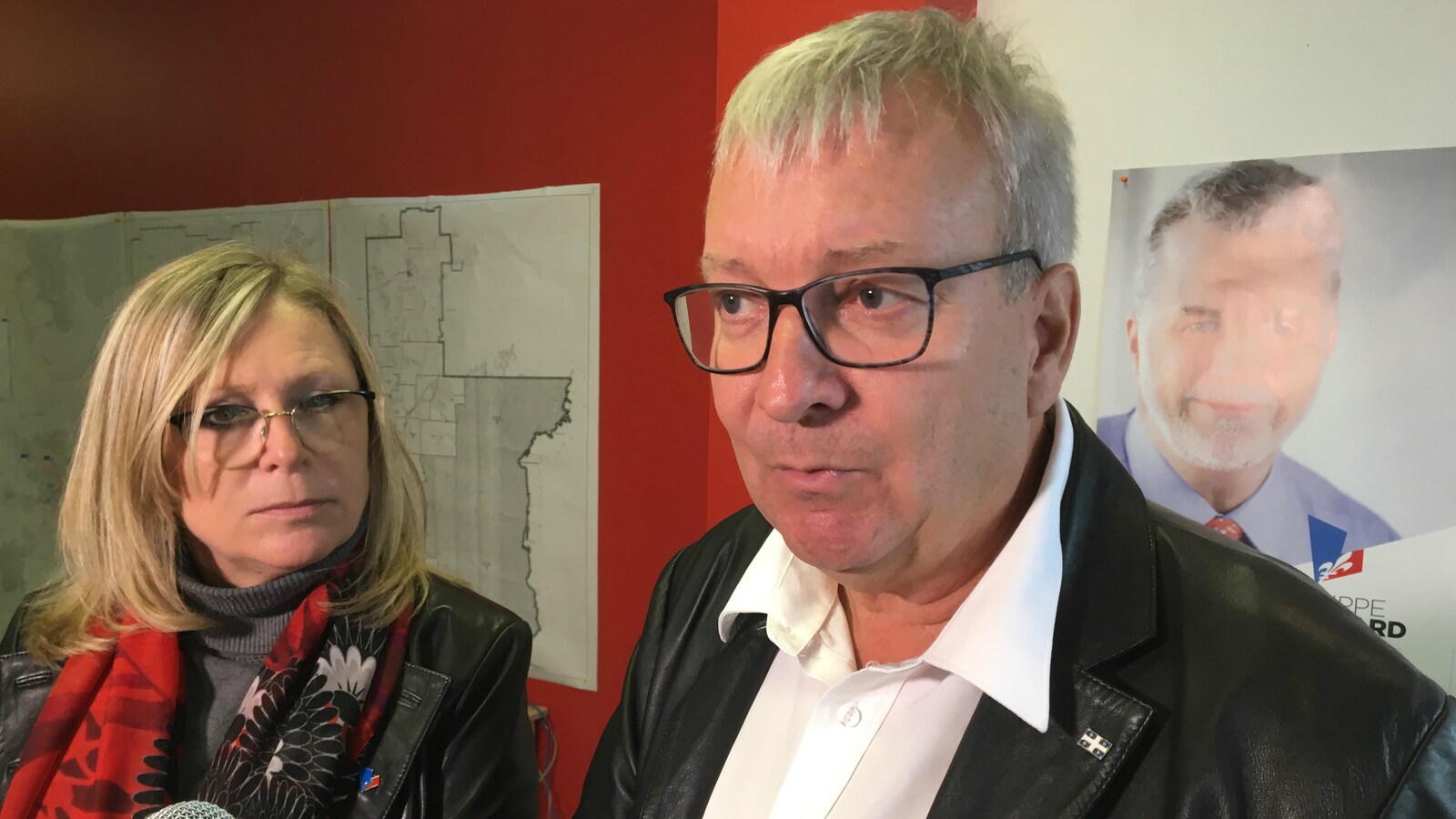 Luc Blanchette lors d'un point de presse.
