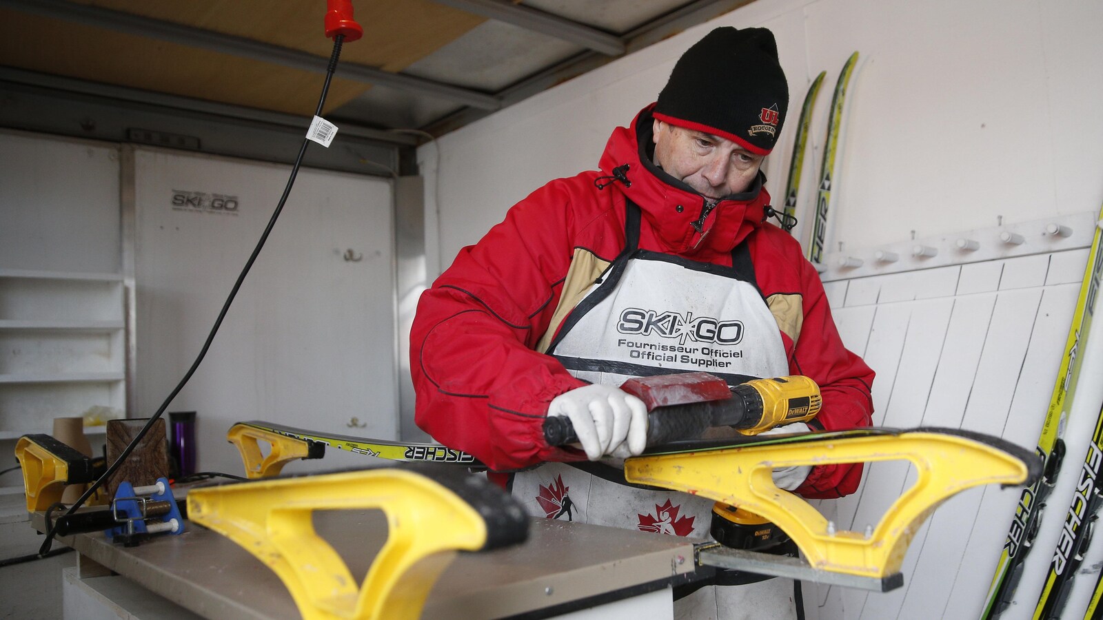 Luc Germain, entraîneur de l'équipe de ski de fond du Rouge et Or de l'Université Laval