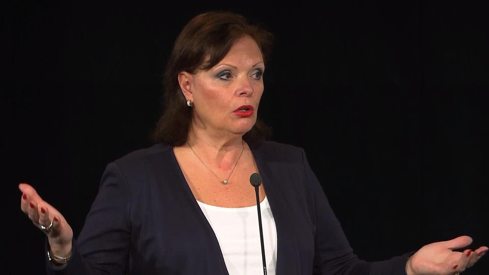 La ministre québécoise déléguée à la Santé publique, Lucie Charlebois