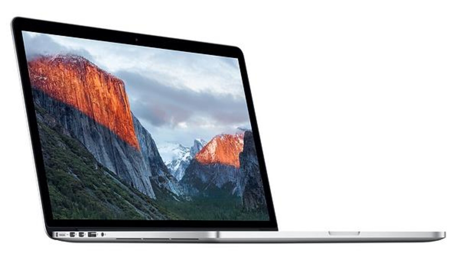 Une photo d'un ordinateur portable MacBook Pro sur un fond blanc.