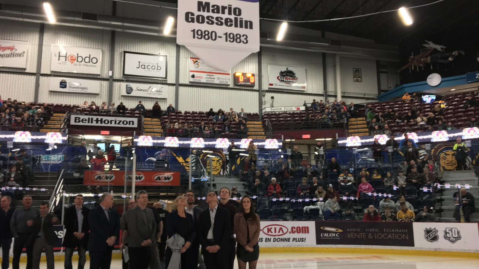 Mario Gosselin a été intronisé par les Cataractes de Shawinigan.