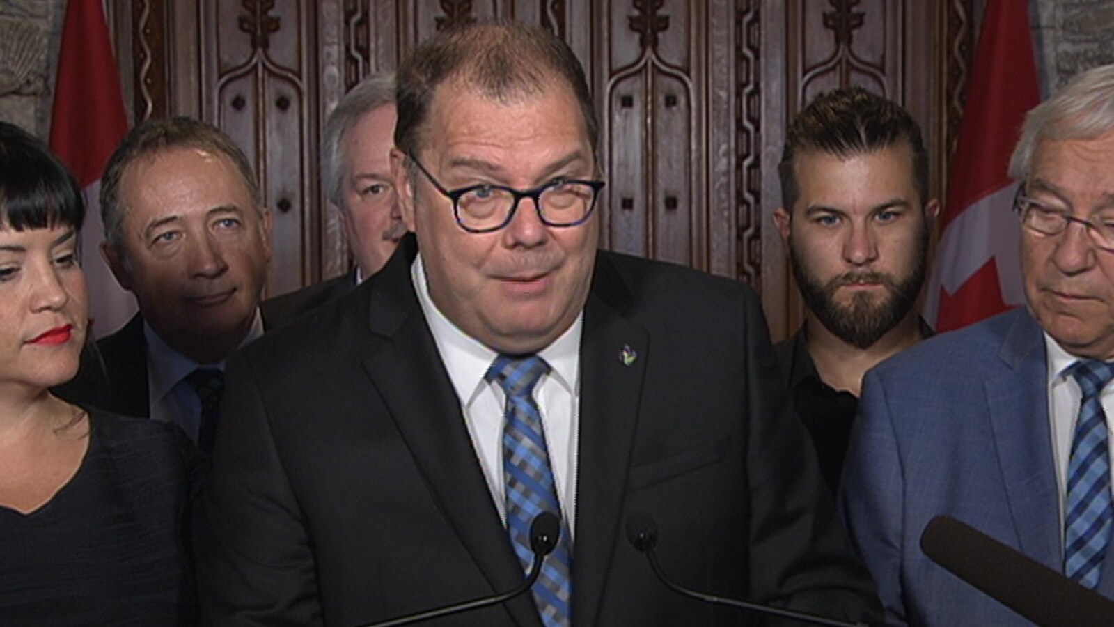 Le chef intérimaire du Bloc québécois, Mario Beaulieu