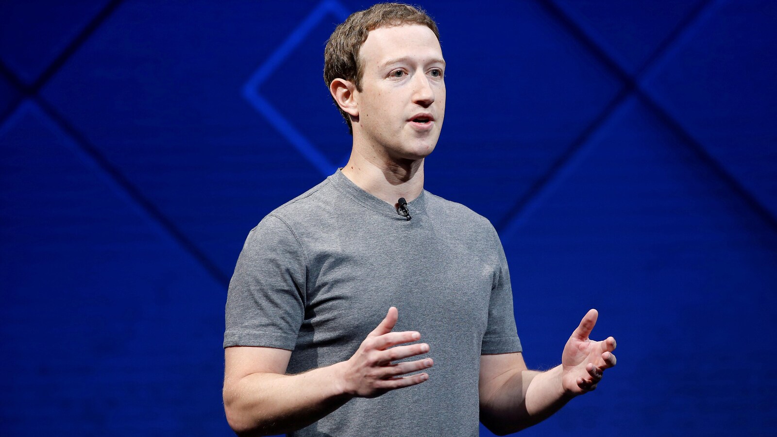 Mark Zuckerberg lors d'une conférence à San José.