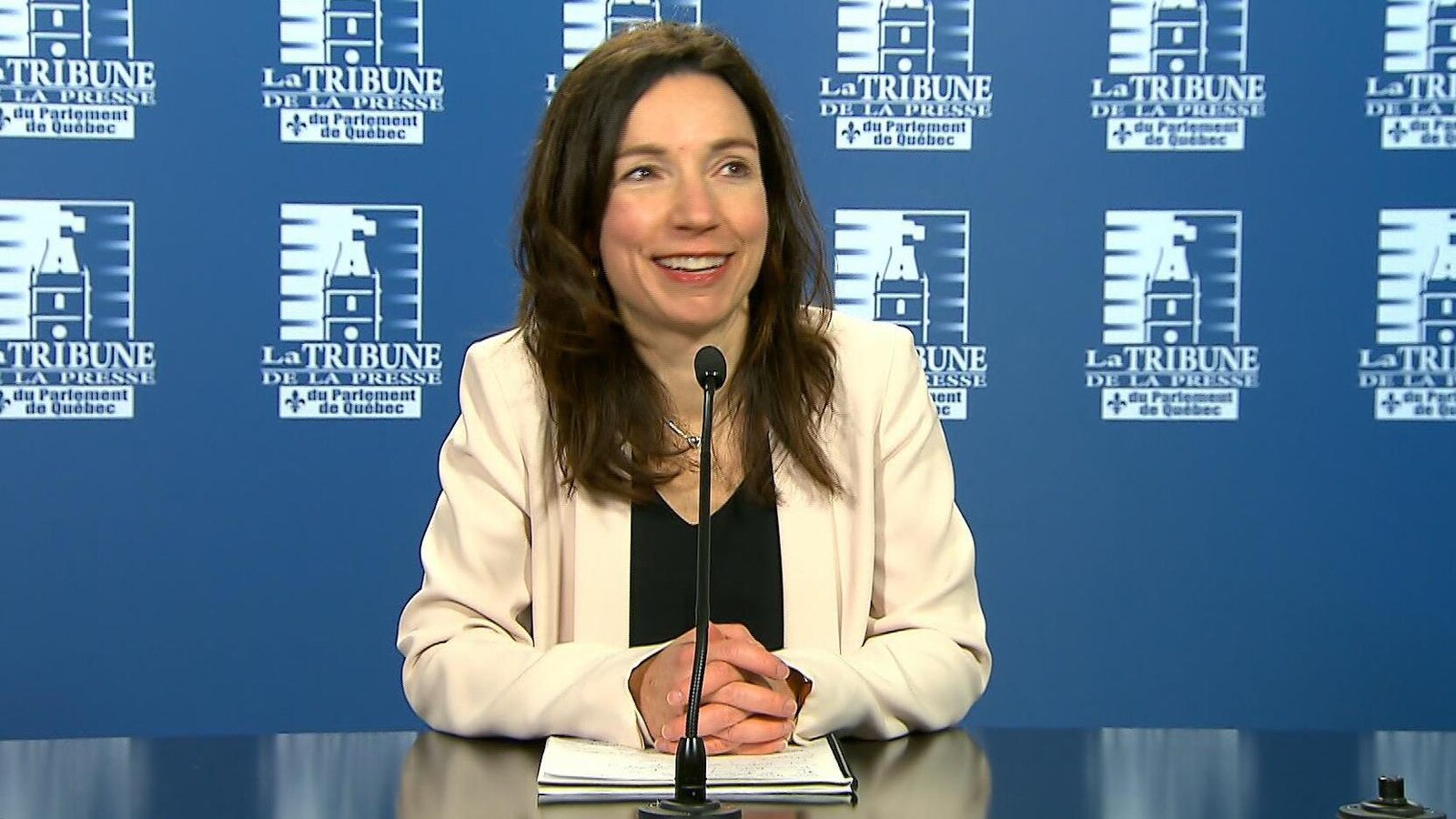 Martine Ouellet, au mois de mars 2017, quelques heures avant de devenir la nouvelle chef du Bloc québécois.