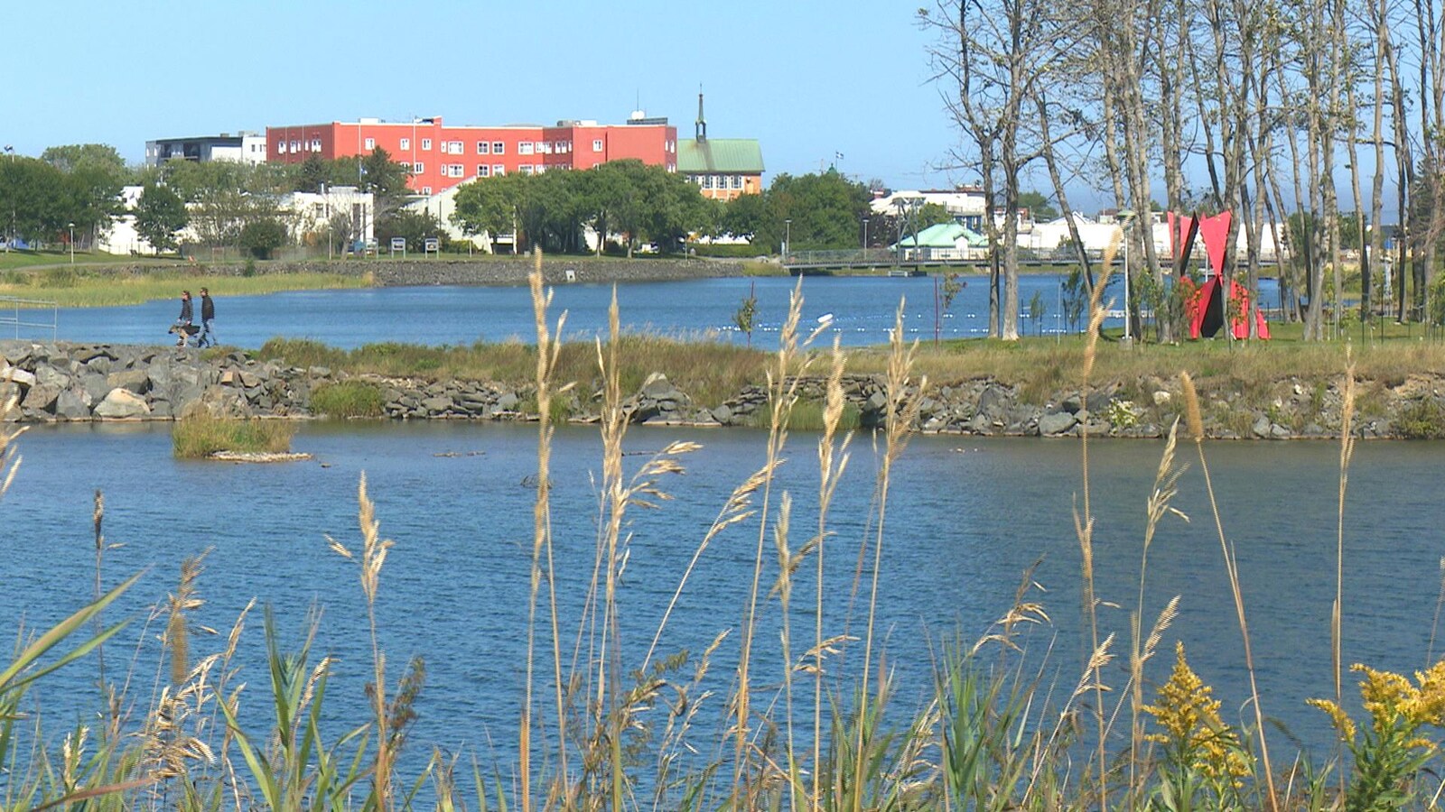 La rivière Matane et le parc des îles.