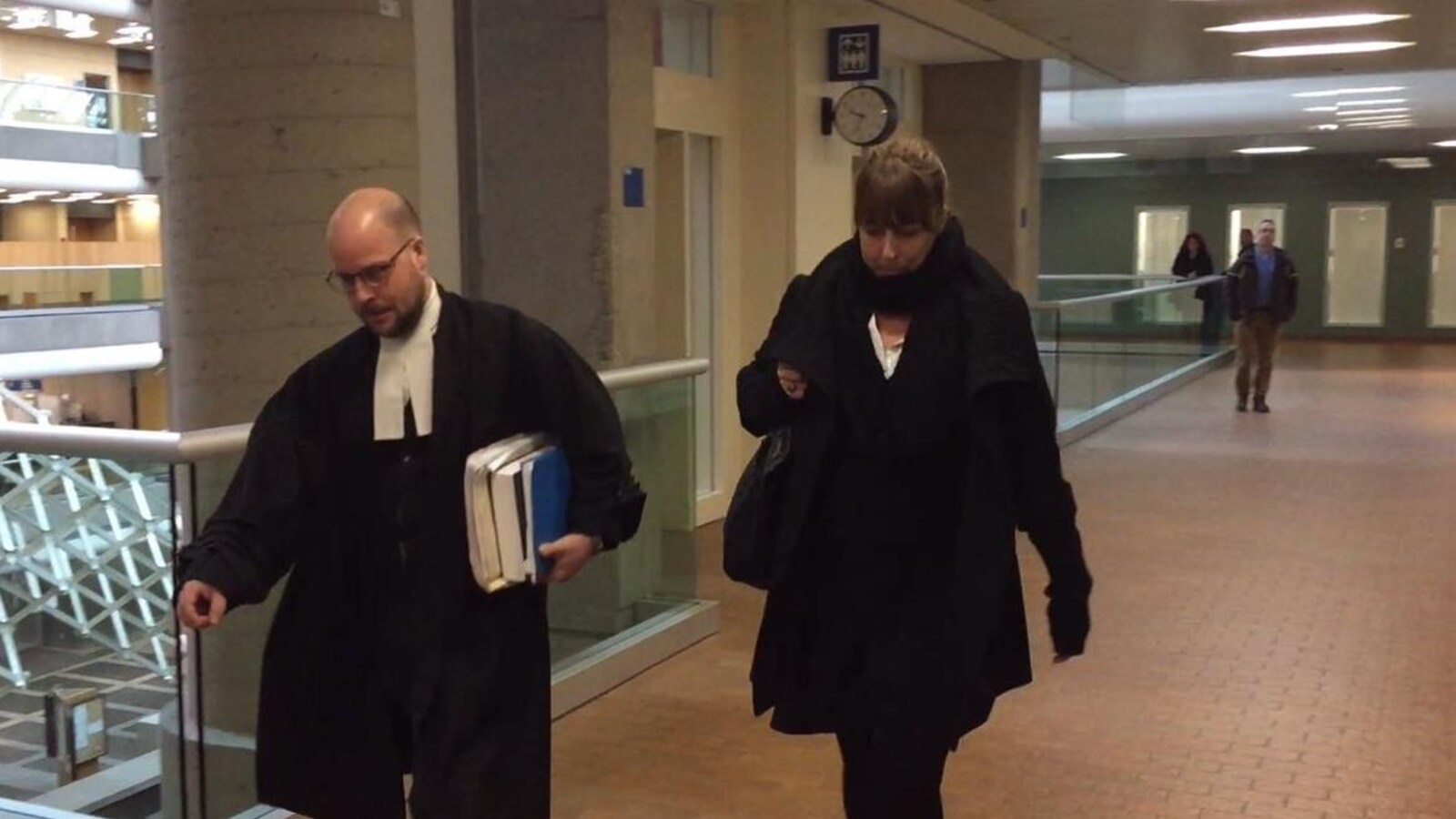 Mélanie-Eugénie Chisholm au palais de justice de Québec.