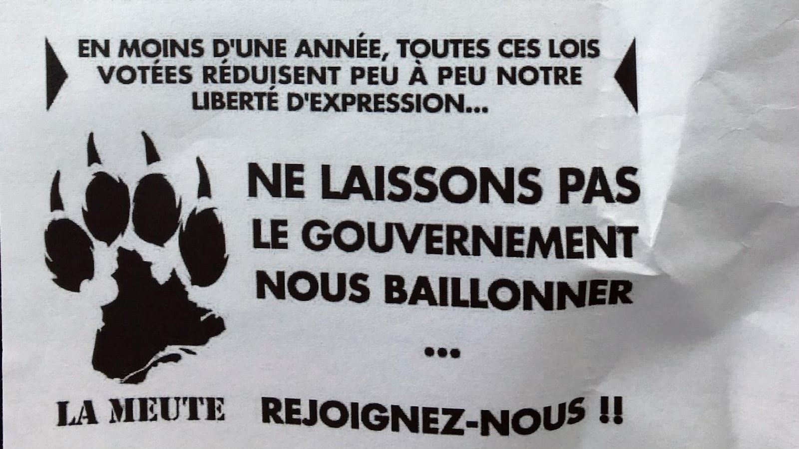 Pamphlet de la Meute