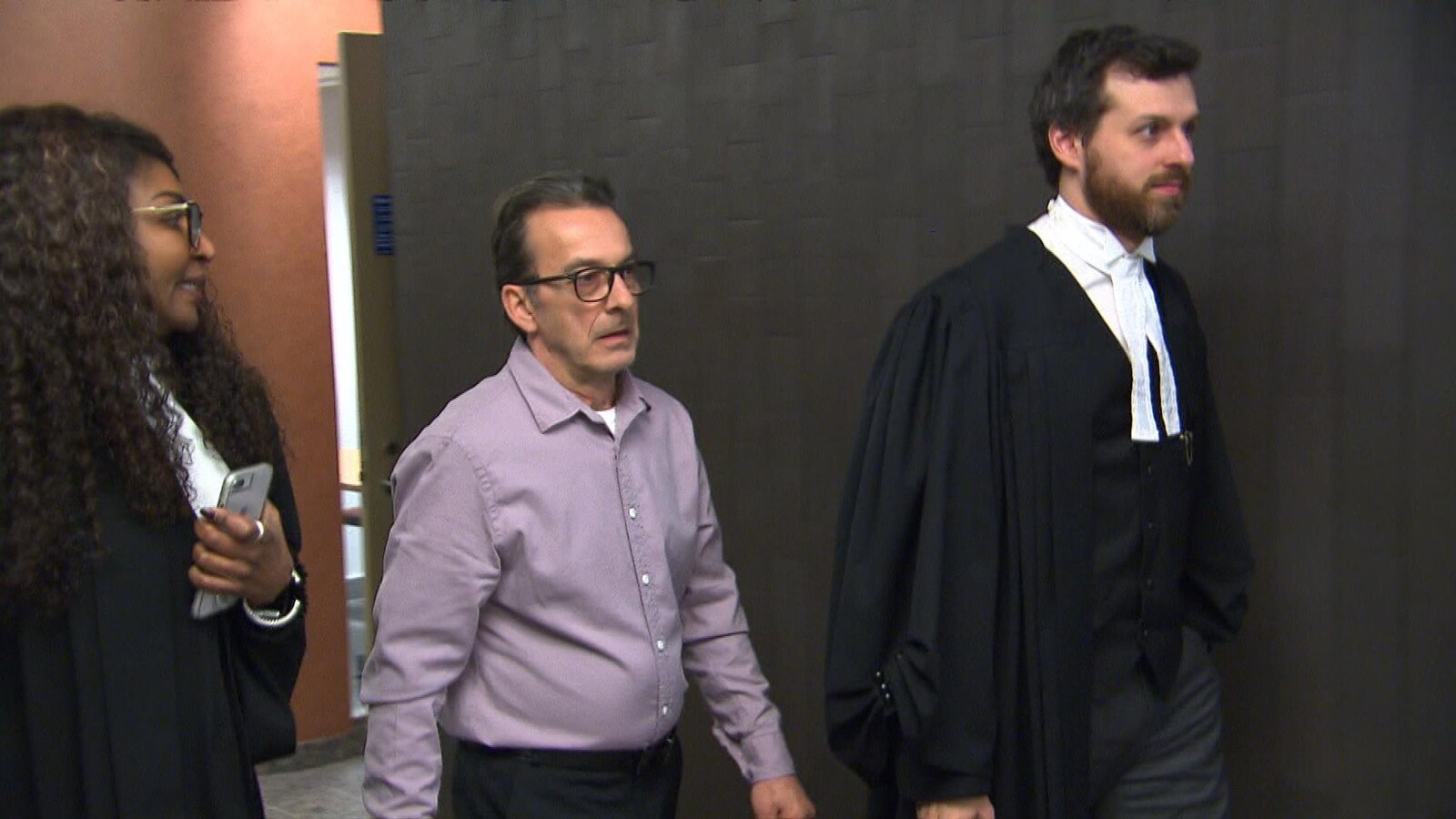 Michel Cadotte au palais de justice de Montréal.