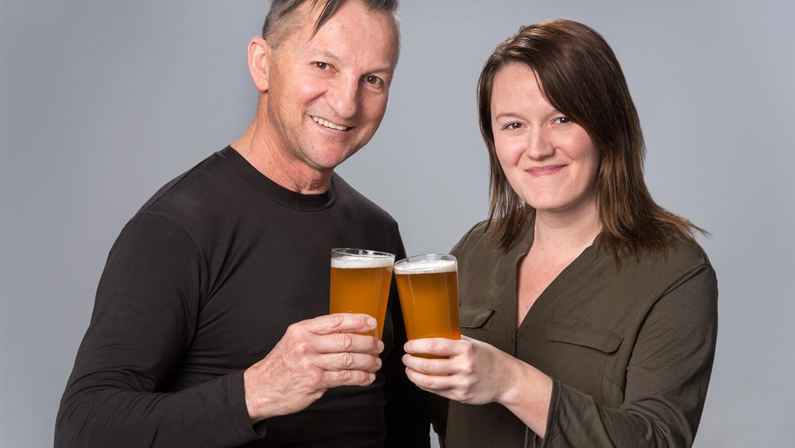 Claude Côté et Audrey-Anne Côté, cofondateurs de la microbrasserie Cap Gaspé