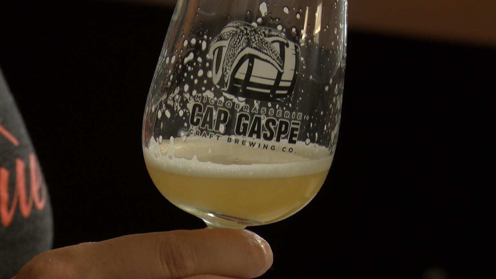 Verre de bière de la microbrasserie Cap Gaspé
