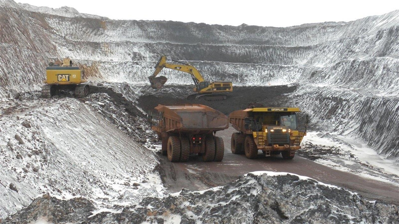 Une mine de fer à Schefferville.