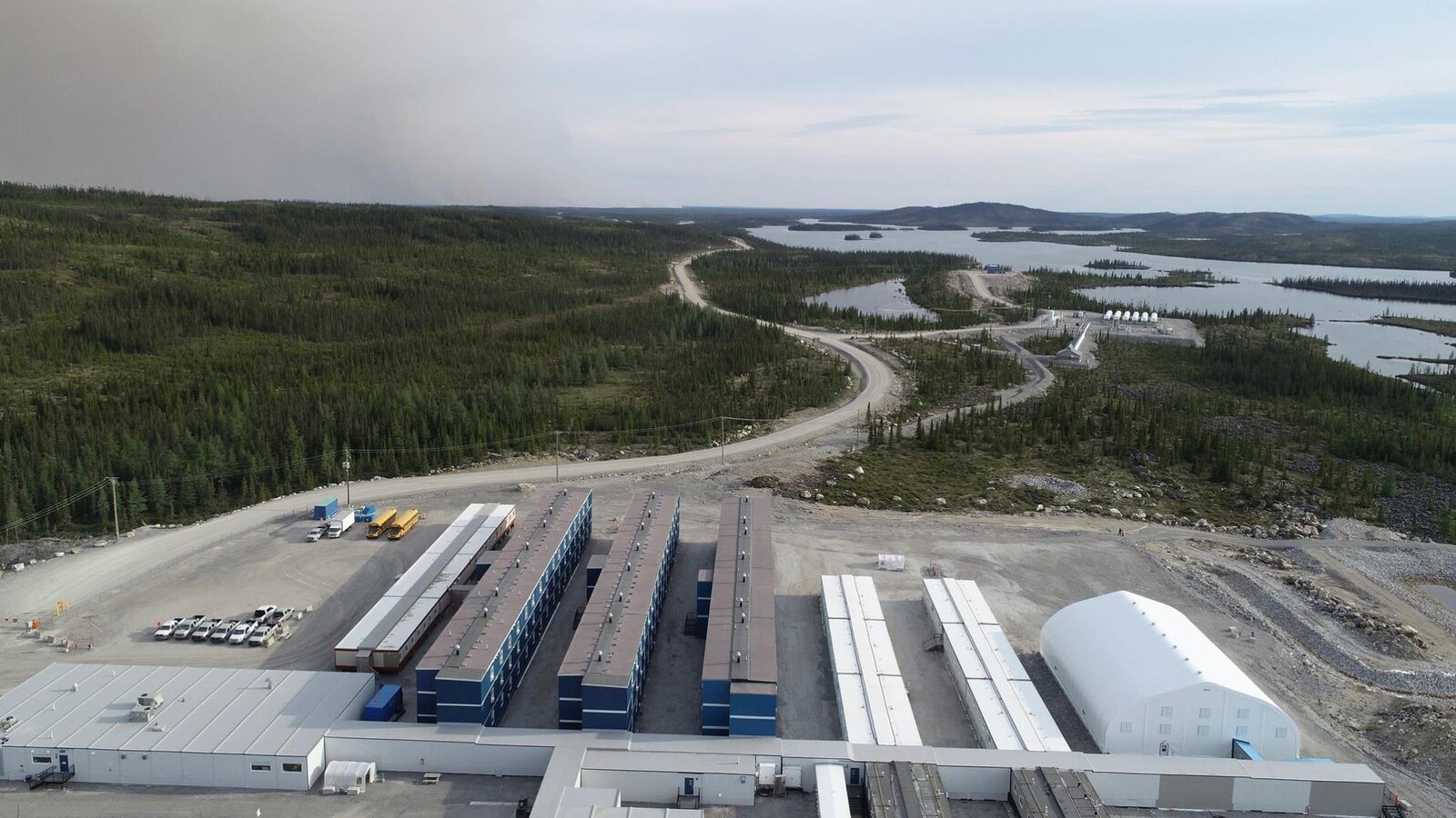 Le site de la mine Renard de Stornoway Diamonds a dû être évacué en raison des feux de forêt qui menacent le nord du Québec.