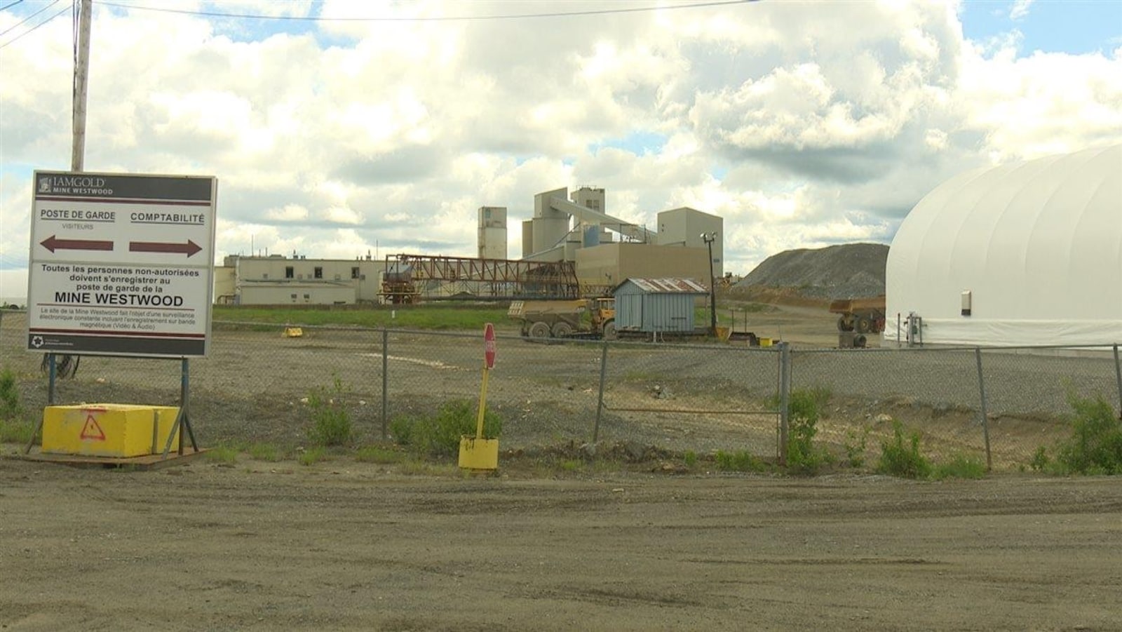 La mine Westwood, à Rouyn-Noranda.