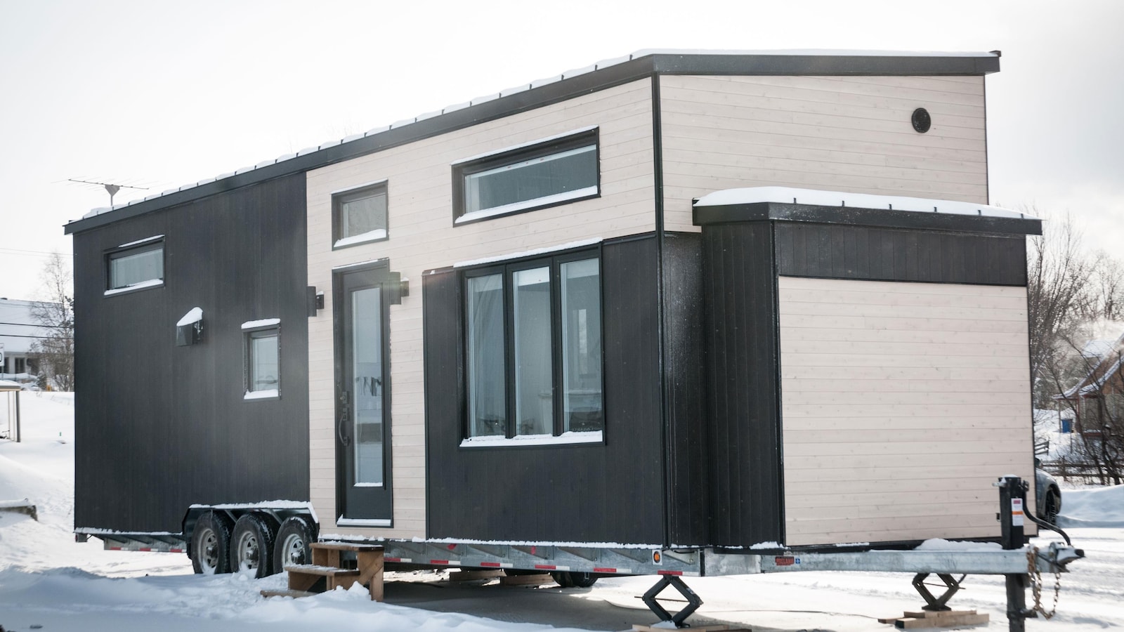 Une des mini maisons construites par l'entreprise Minimaliste fondée par des Sherbrookois.