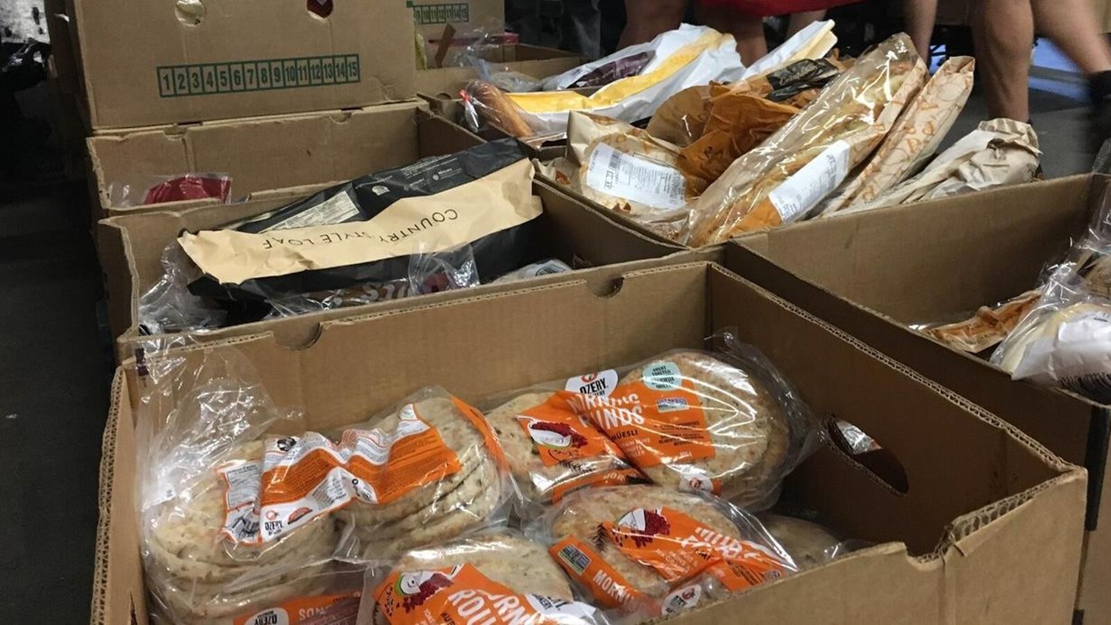 Les denrées de la banque alimentaire Moisson Saguenay-Lac-Saint-Jean