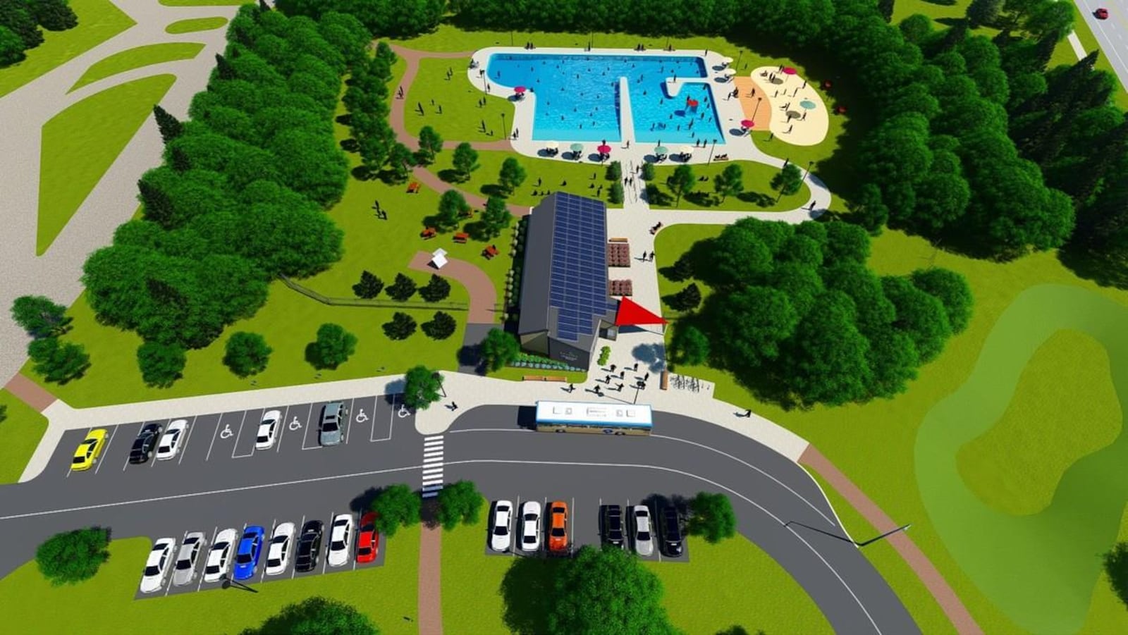 Schéma de la nouvelle piscine
