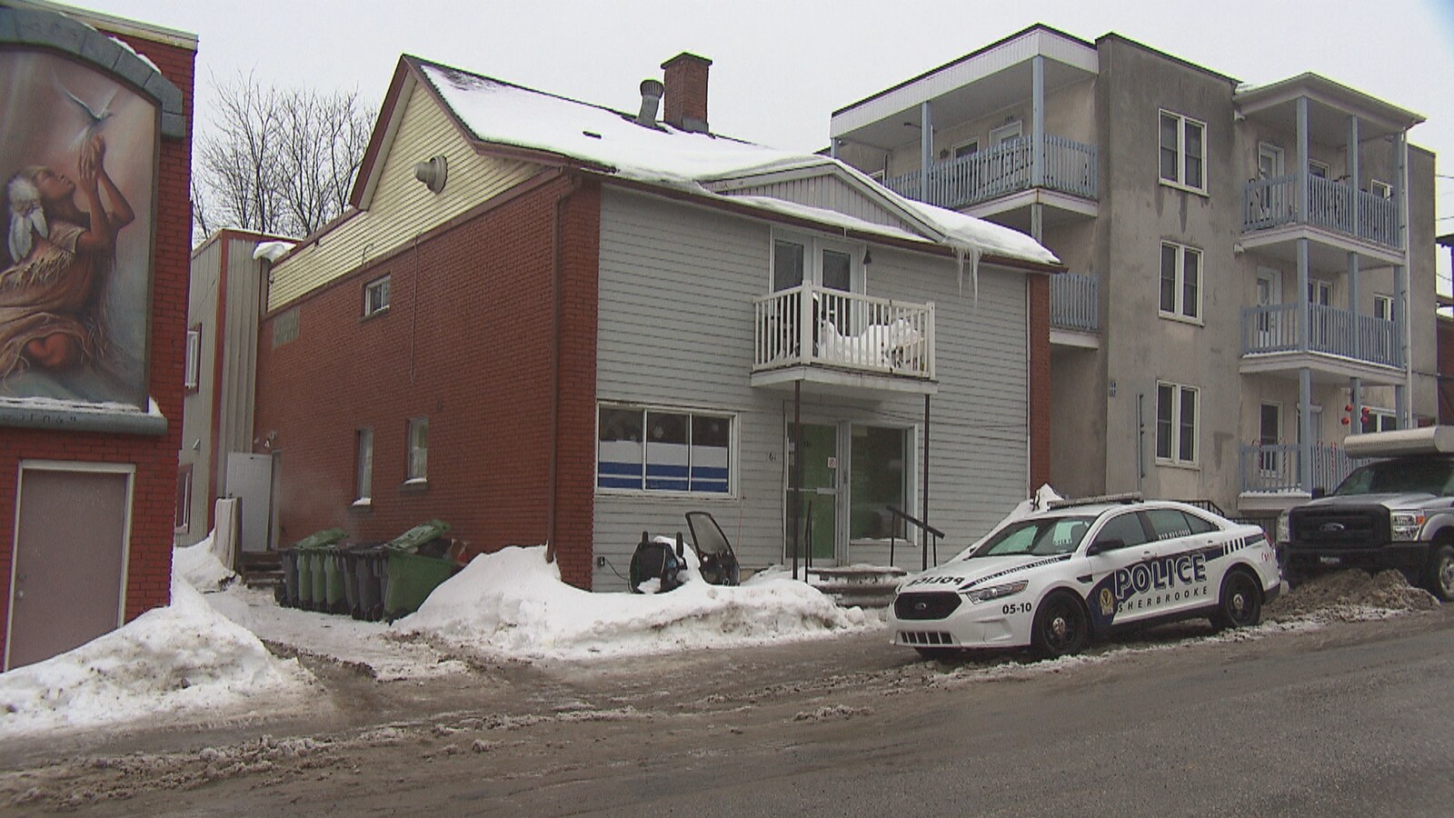 Un édifice à logement de la rue Alexandre à Sherbrooke