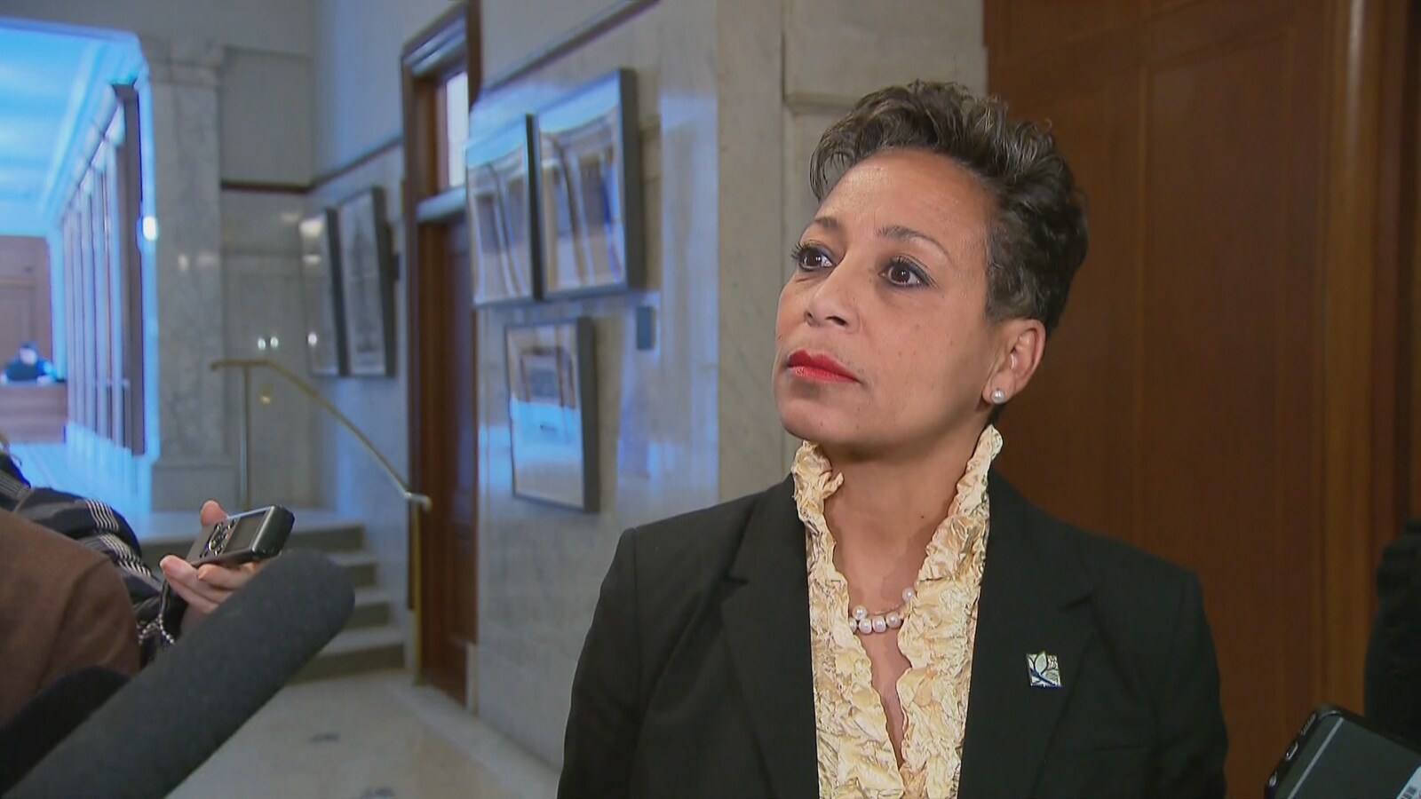 La ministre des Relations internationales et de la Francophonie Nadine Girault.