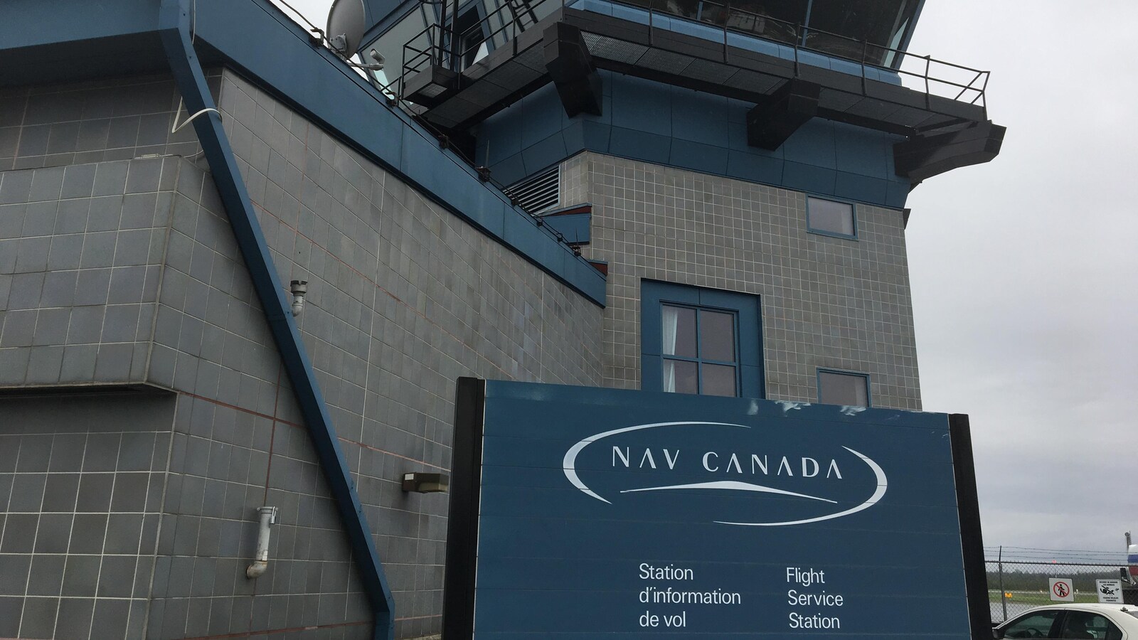 La station d'information de vol de Nav Canada à Rouyn-Noranda.
