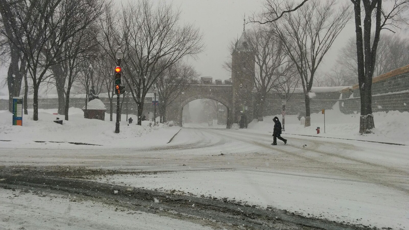 Une tempête de neige s'abat sur la grande région de Québec.