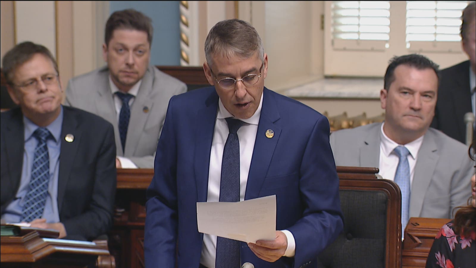 Le député Nicolas Marceau a fait la lecture d'une motion réclamant une commission d'enquête publique sur la tragédie de Lac-Mégantic.